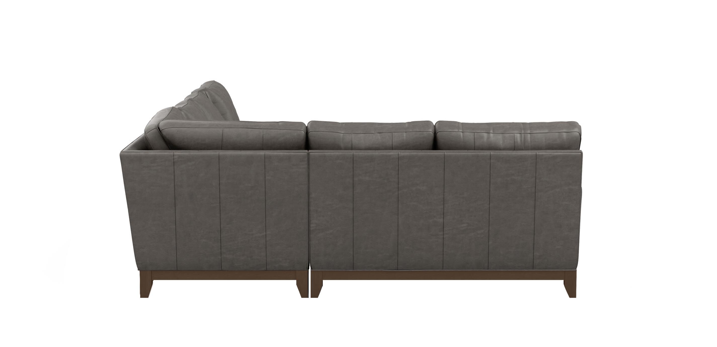 Arcata Five-Piece Leather Sectional with Chaise_3