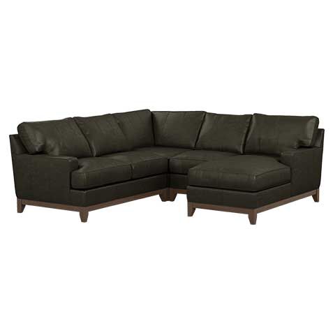 Arcata Four-Piece Leather Sectional with Chaise image 722120G5