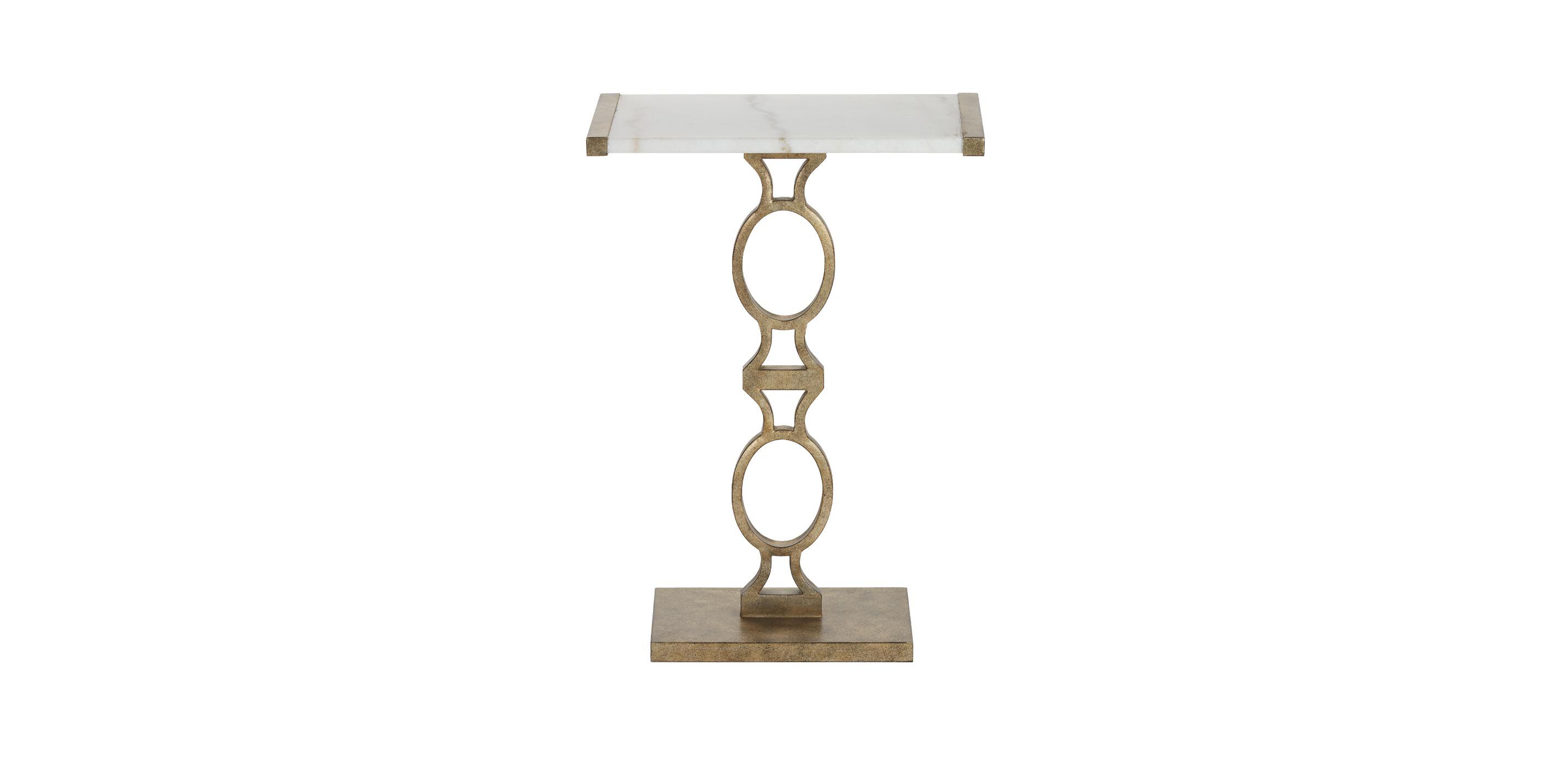 Owen Marble-Top Accent Table