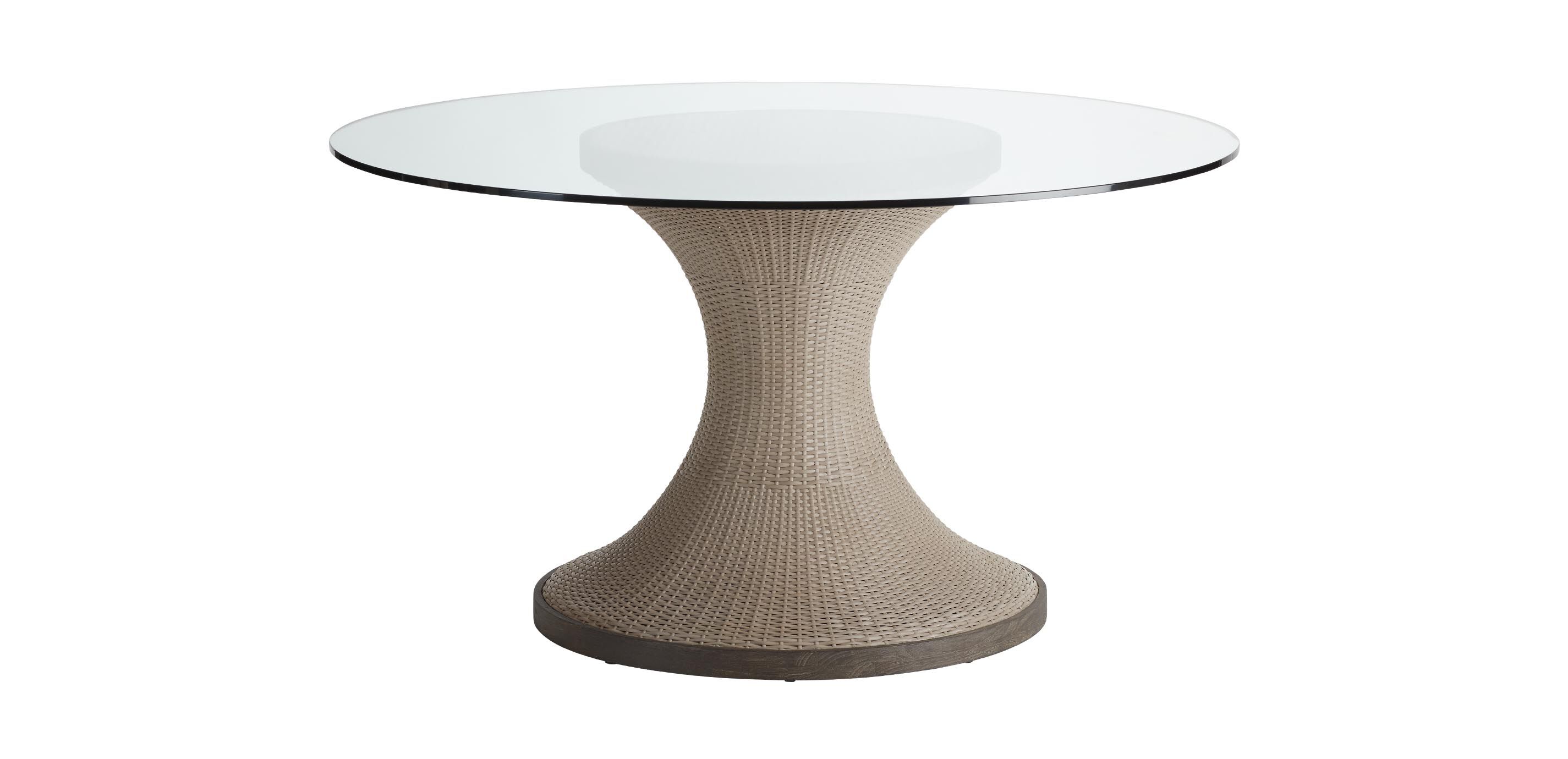 Somerly Round Pedestal Outdoor Dining Table