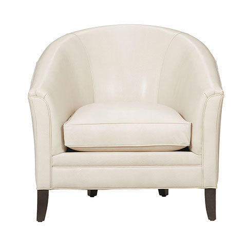 Nathalie Leather Barrel-Back Chair image 722205