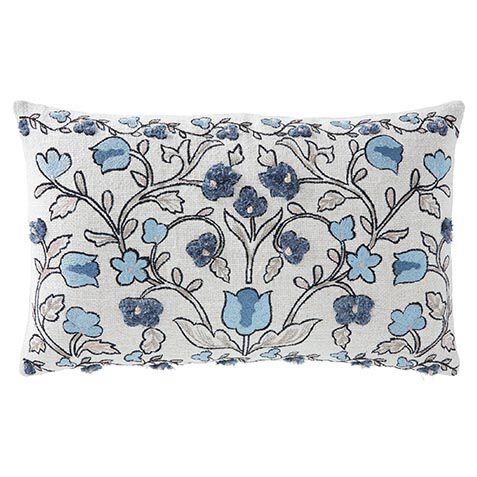 Embroidered Eyelash Fringe Pillow image 062417MST