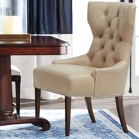 Claudia Leather Dining Chair Product Tile Hover Image 722126