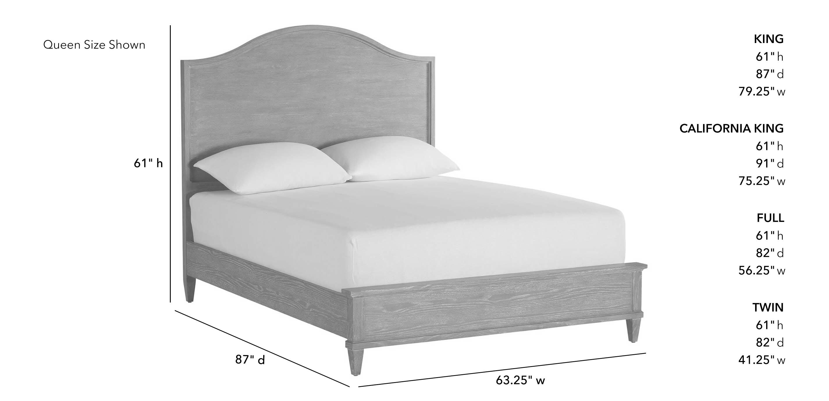 Clermont Curved Bed