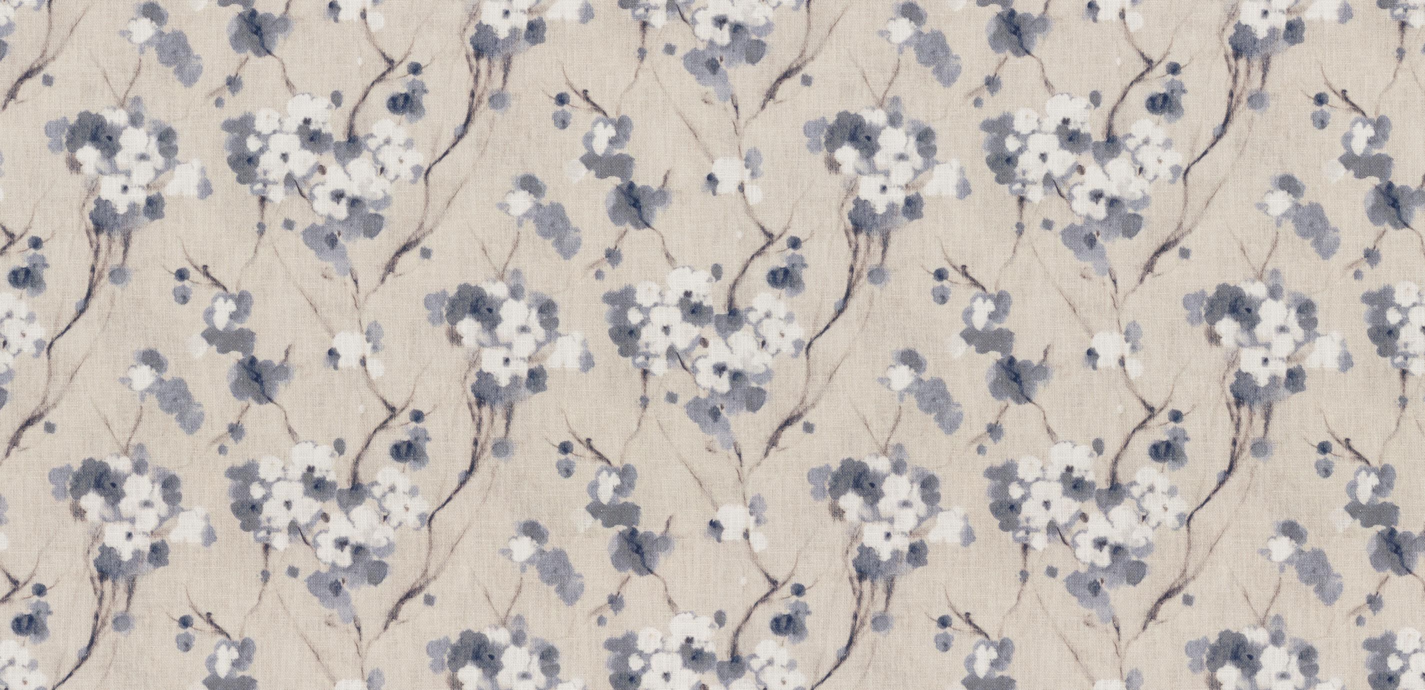 Adria Indigo Fabric By the Yard