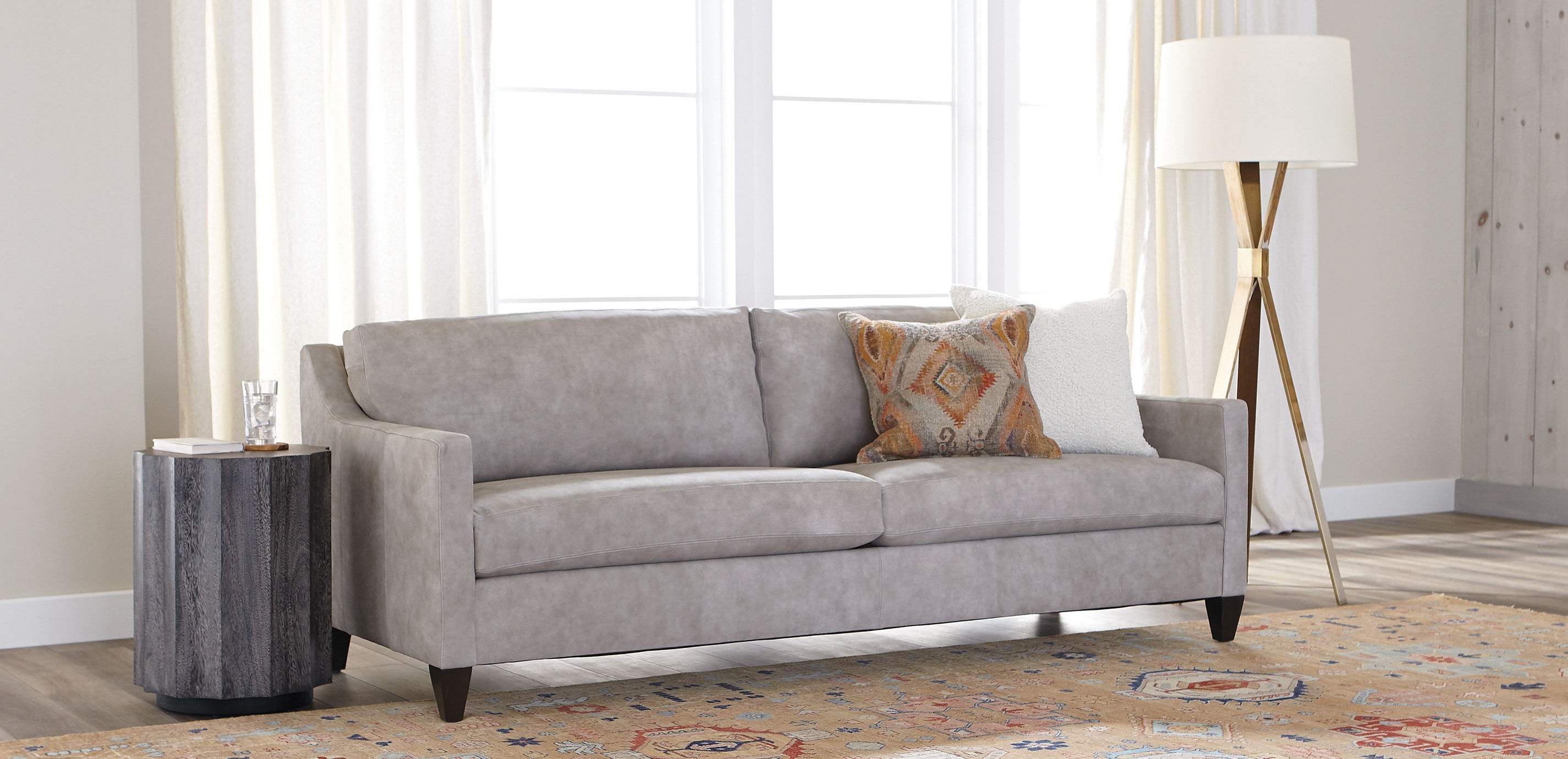 Monterey Leather Sofa 64"