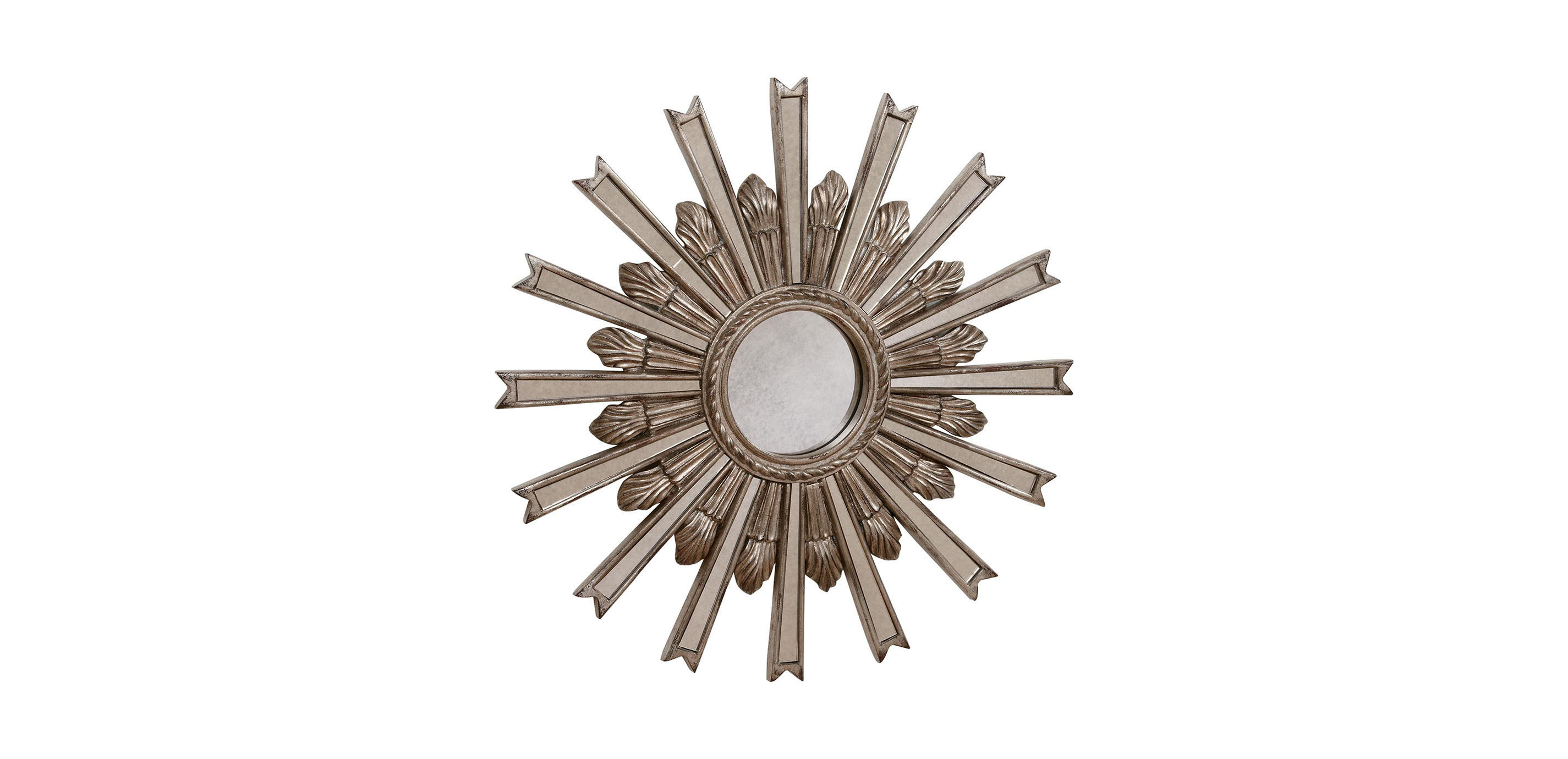 20" Silver Starburst Mirror