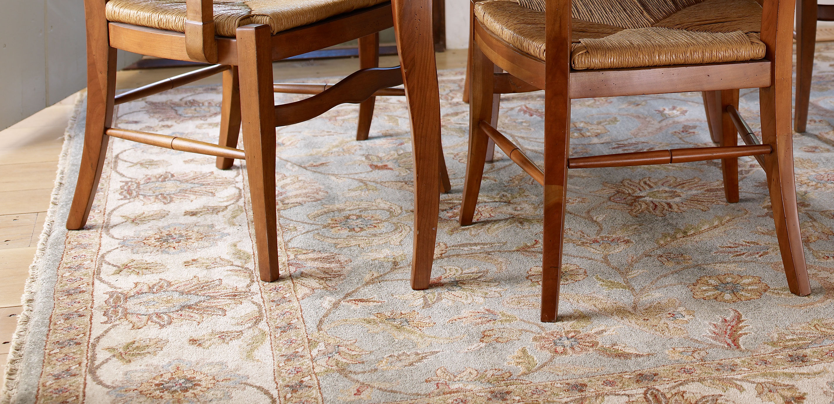 Sarouk Fereghan Rug, Green/Ivory_1
