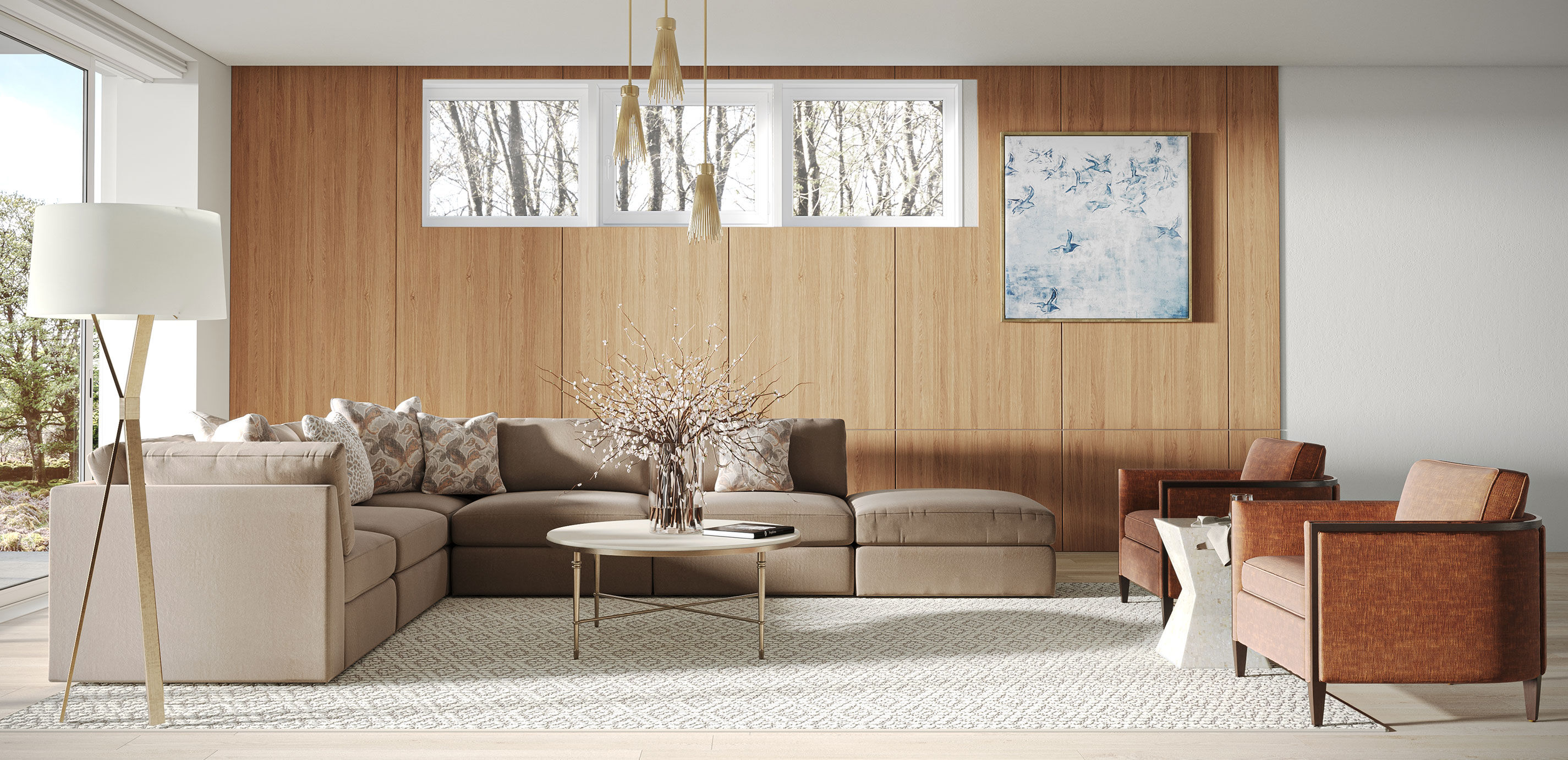 Skyla Brass Pendant Light_7