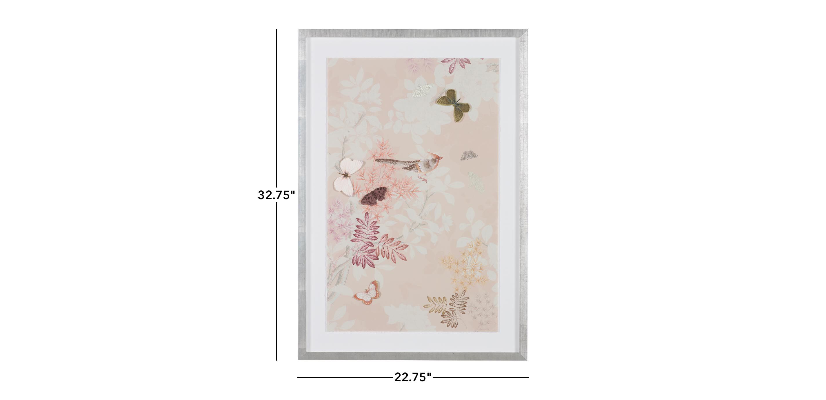 Triptych Pale Pink Chinoiserie_1