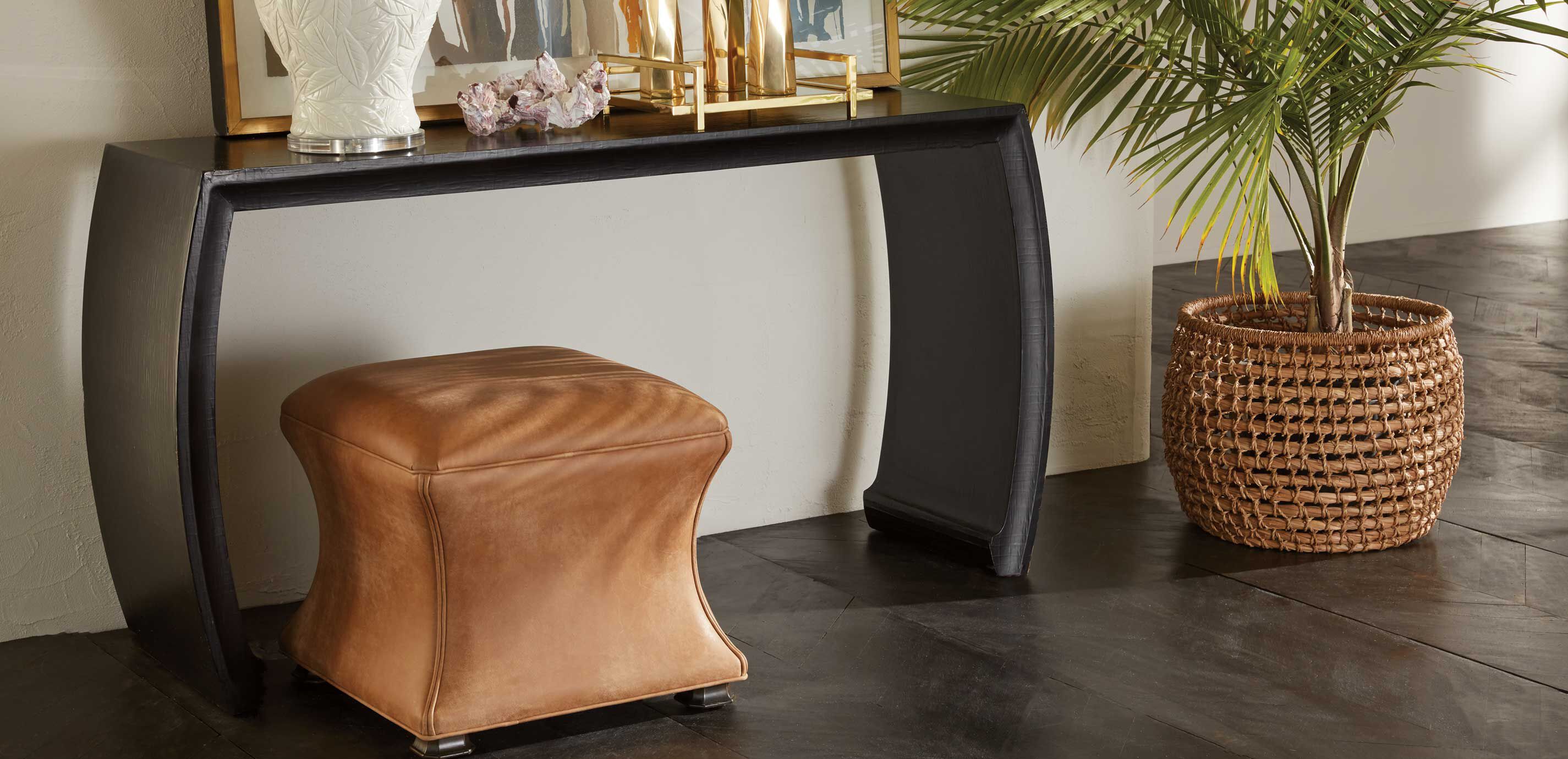 Corbin Leather Ottoman_5