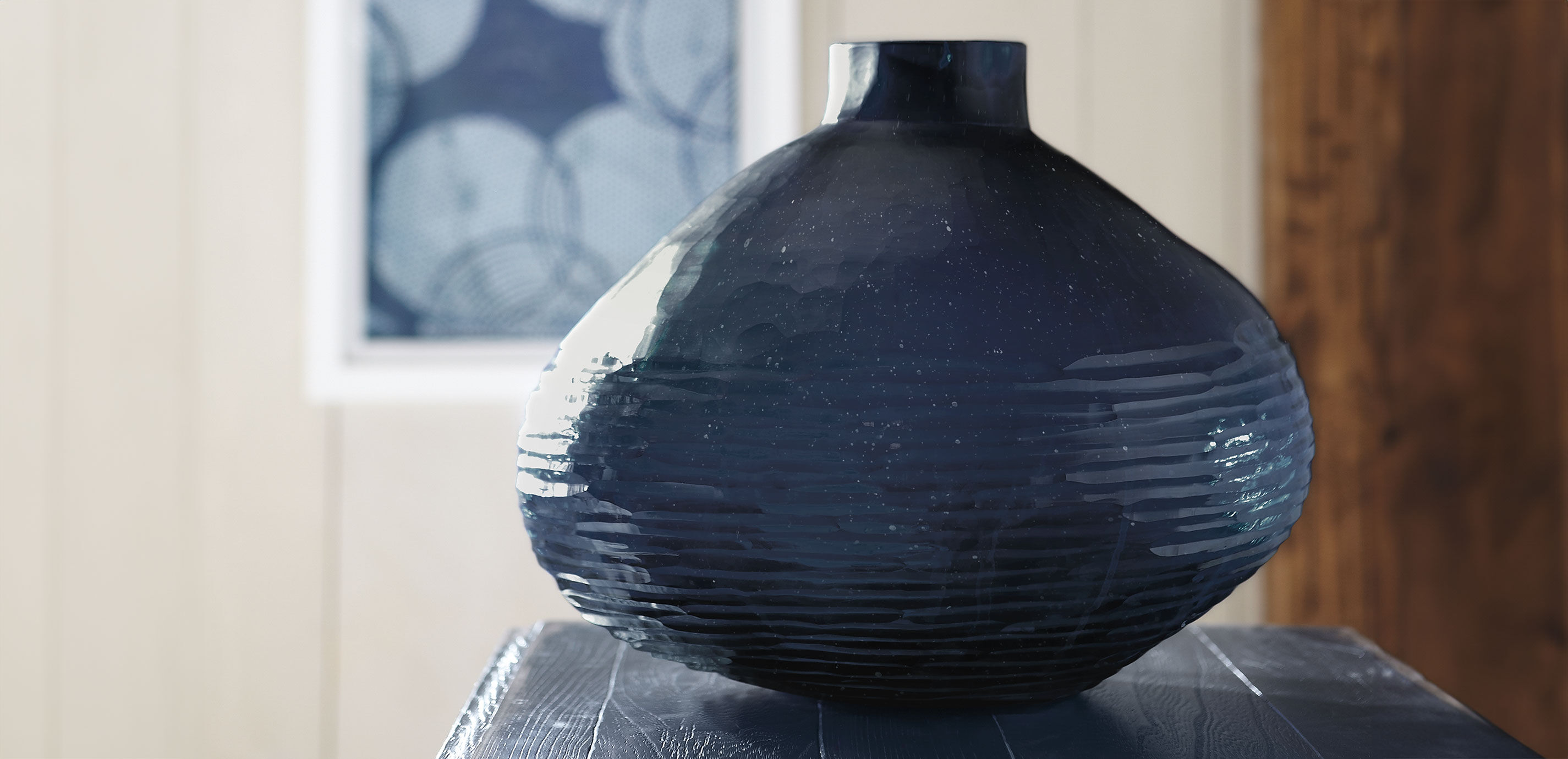 Large Brayton Indigo Vase_1