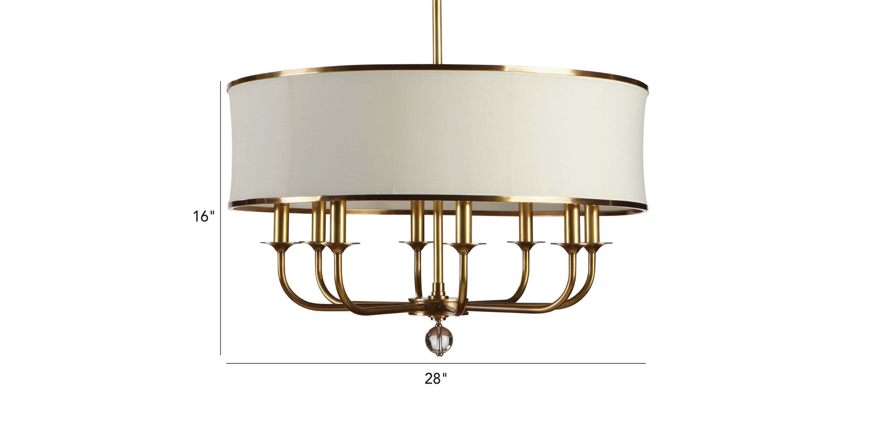 Zoe Eight-Light Brass Chandelier_1
