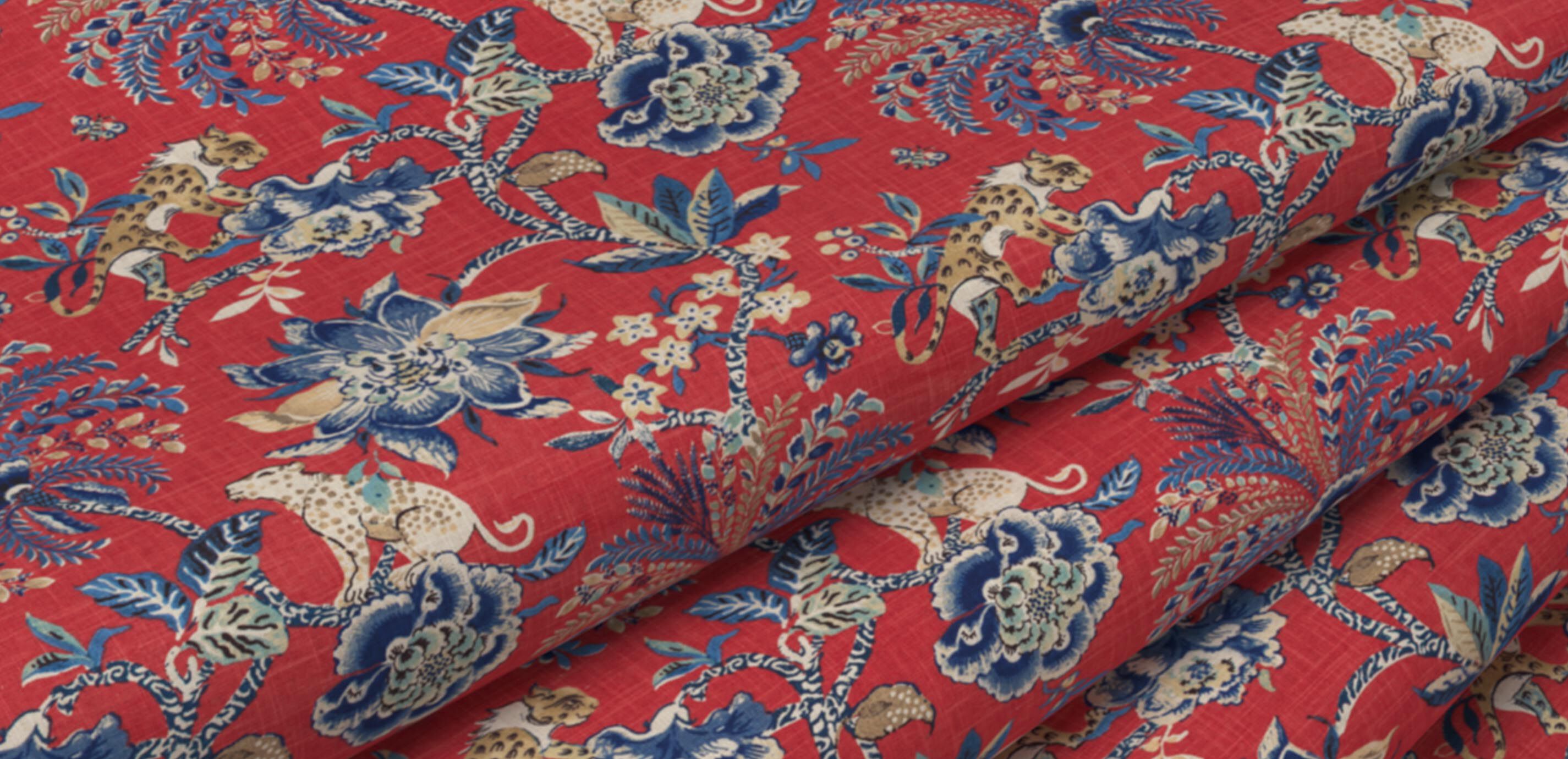 Leopold Crimson Fabric Swatch_1