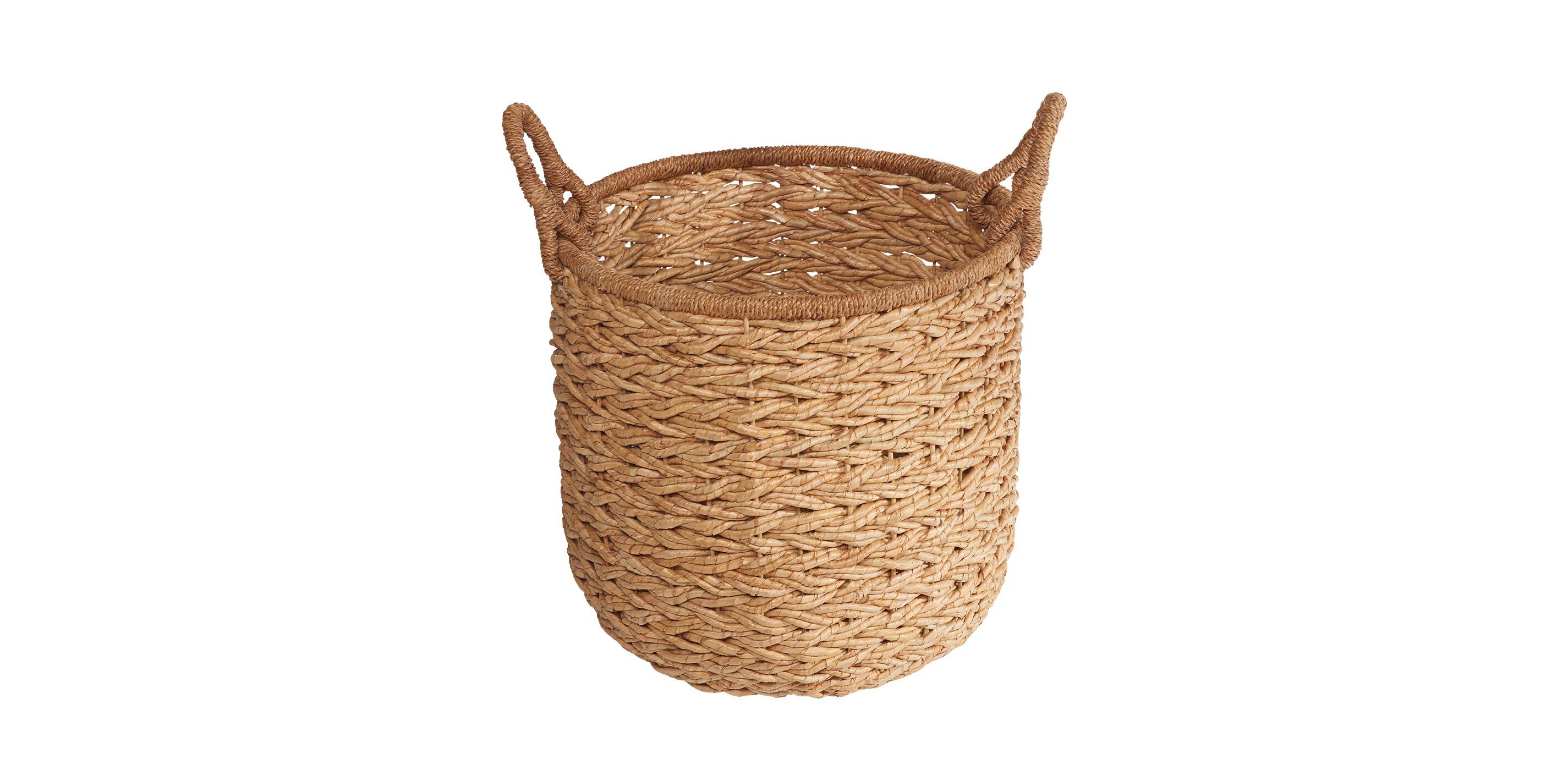 Round Seagrass Basket with Rope Handle
