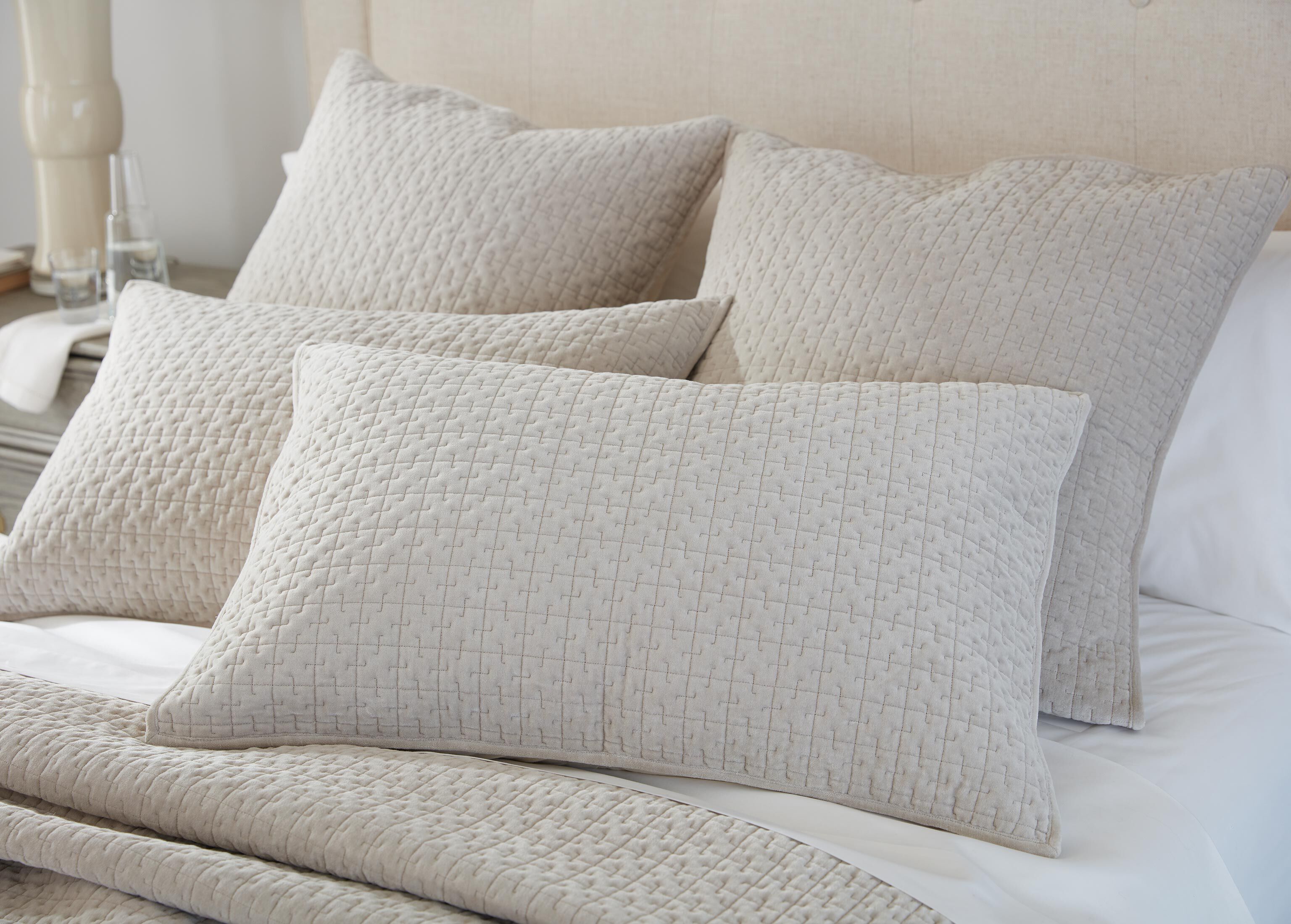 Salena Velvet Sham, Taupe