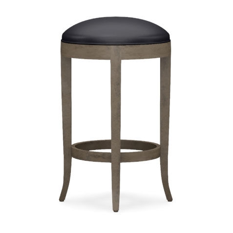 Asher Leather Swivel Counter Stool image 727086