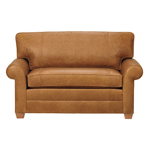 Bennett Roll-Arm Leather Chair-and-a-Half image 727869