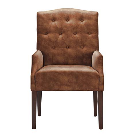 Cassian Leather Dining Armchair image 722298