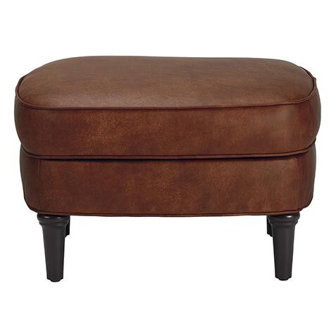 Reede Leather Ottoman image 722168