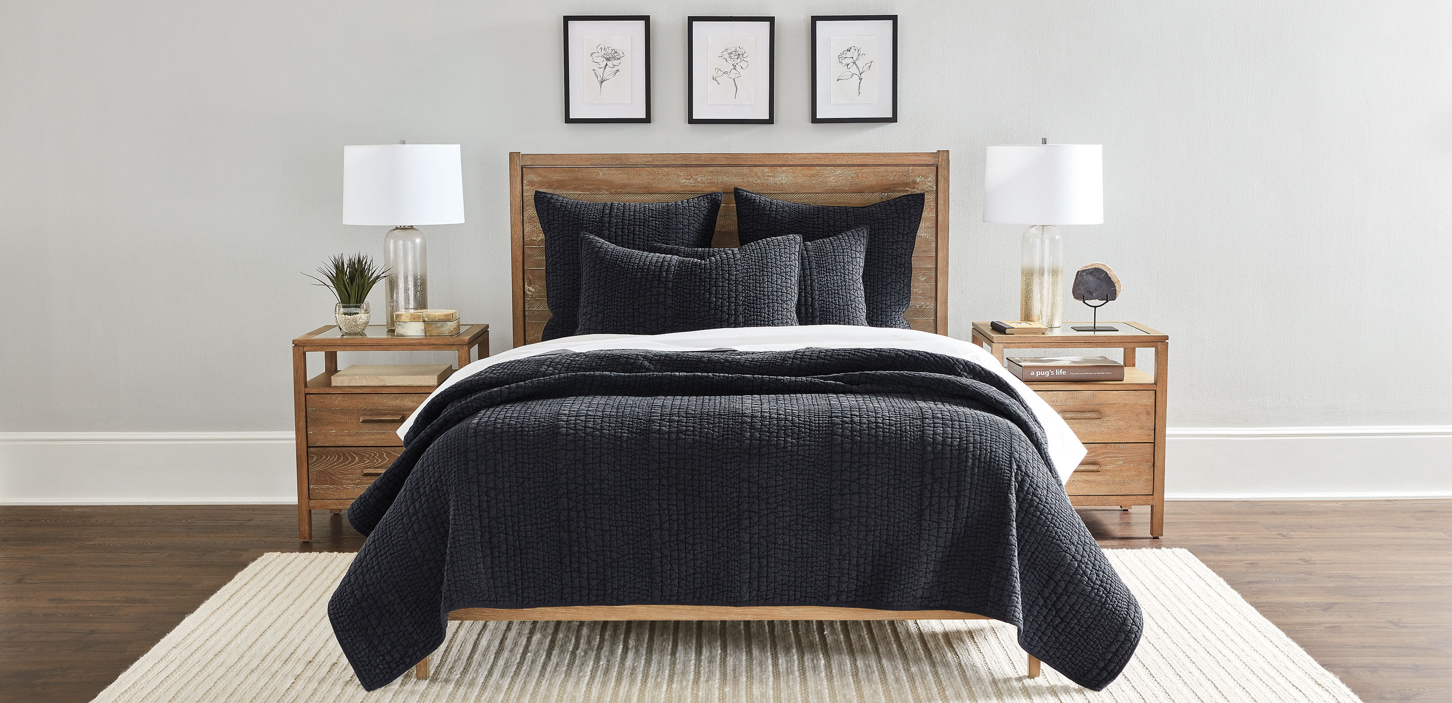 Garment-Dyed Quilt with Pebble Stitch