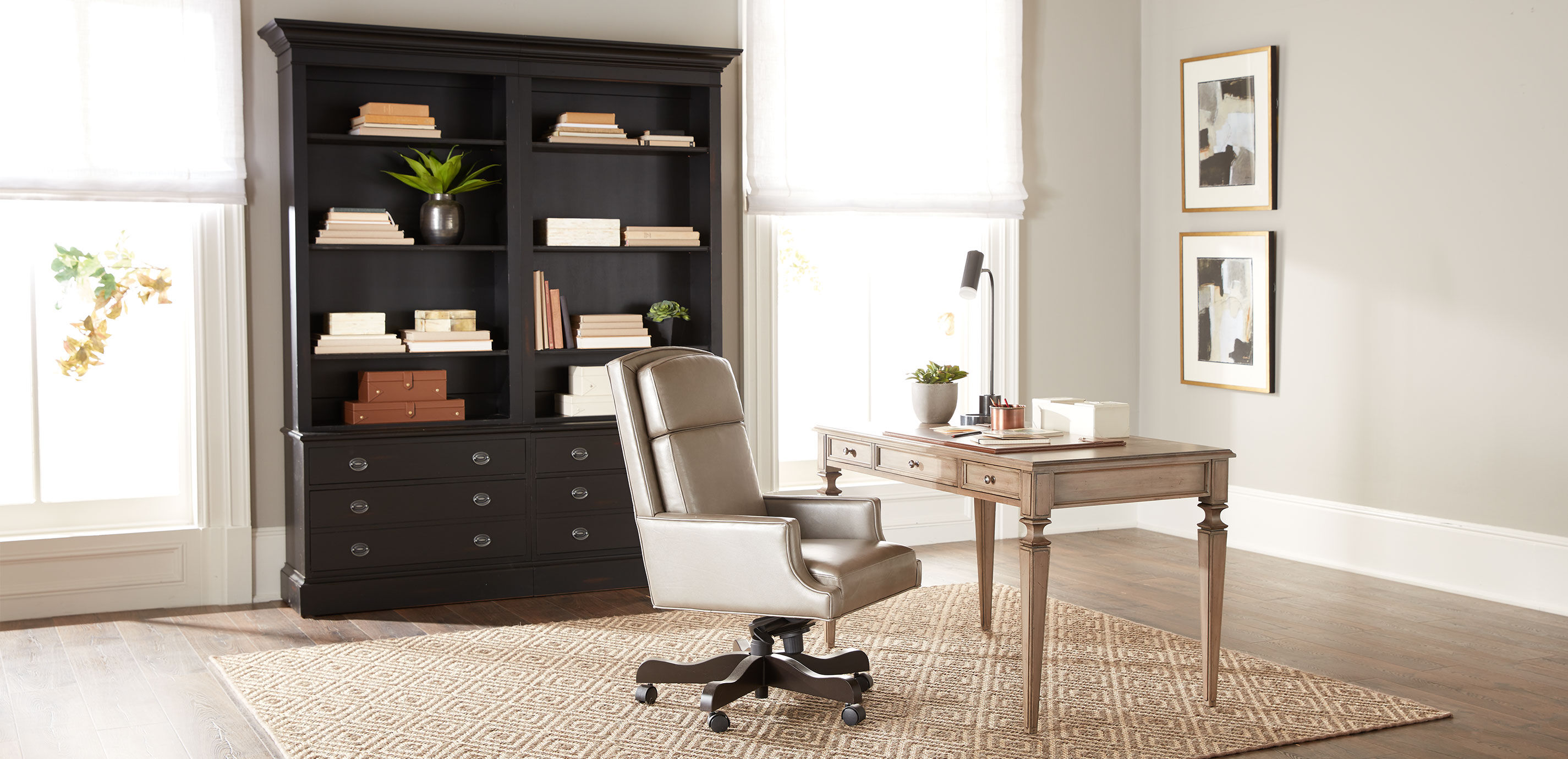 Wickford Leather Desk Chair