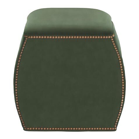 Cora Leather Curved-Side Accent Ottoman image 721005