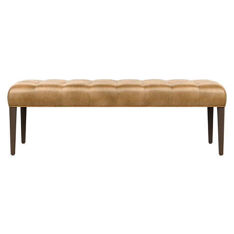 Harbor Leather Wood-Base Bench image 722135