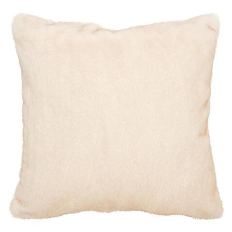 Blonde Mink Faux Fur Pillow image 065611