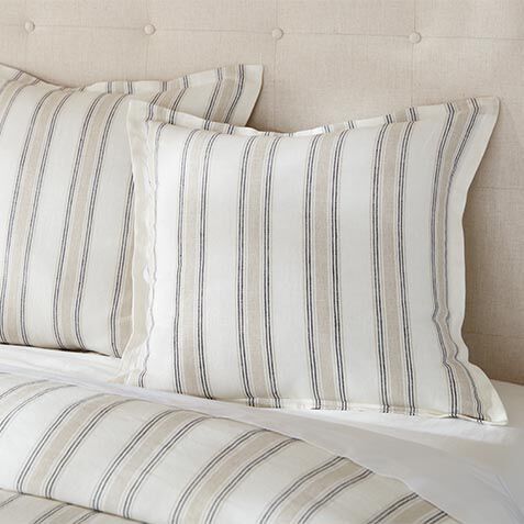 Washed Linen Stripe Sham image 032625