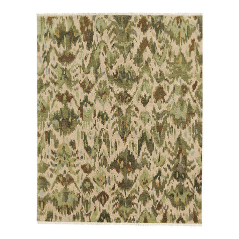 Nouveau Green Ikat Rug image 041688