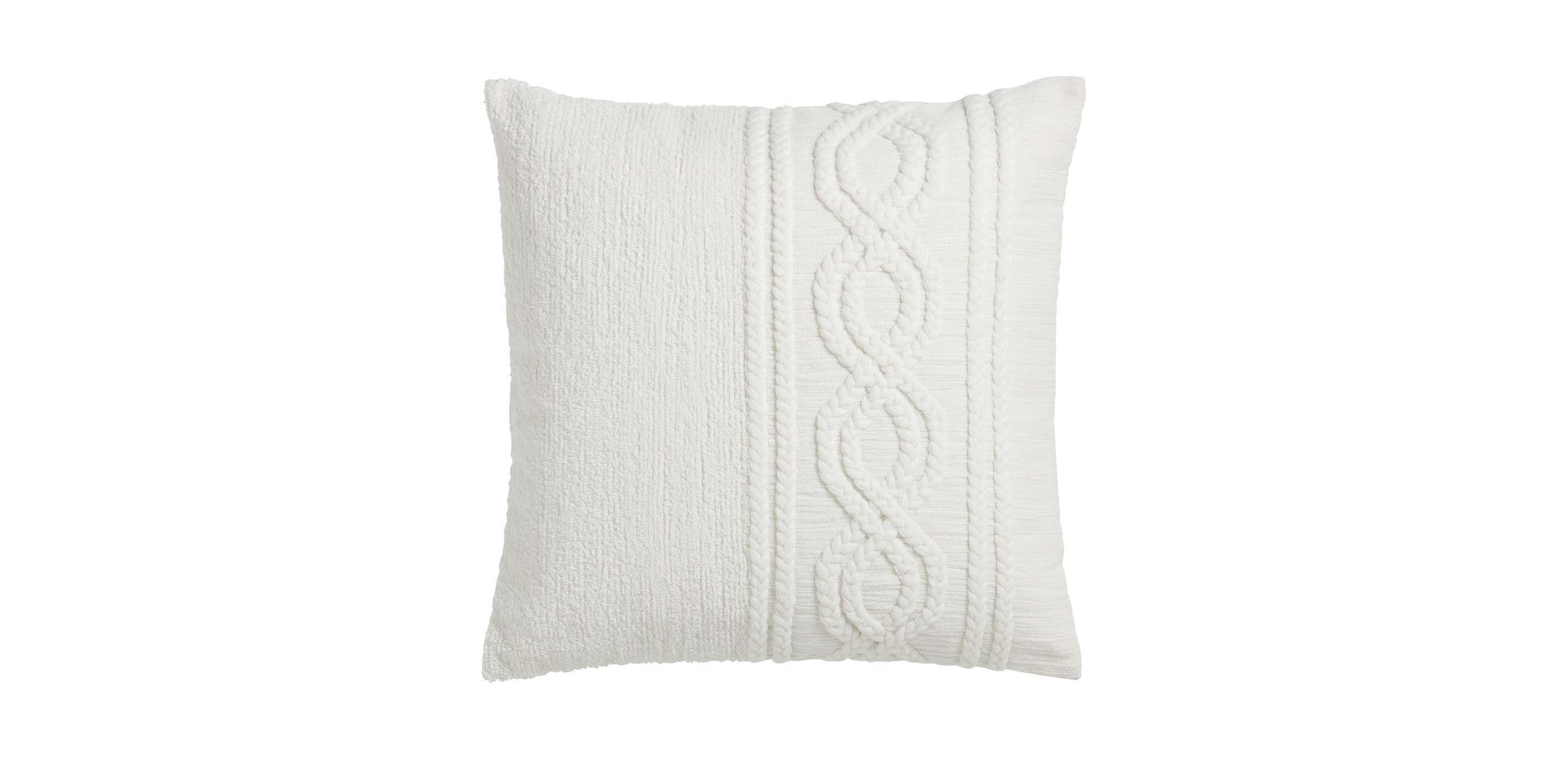 Textured Braid Trim Pillow