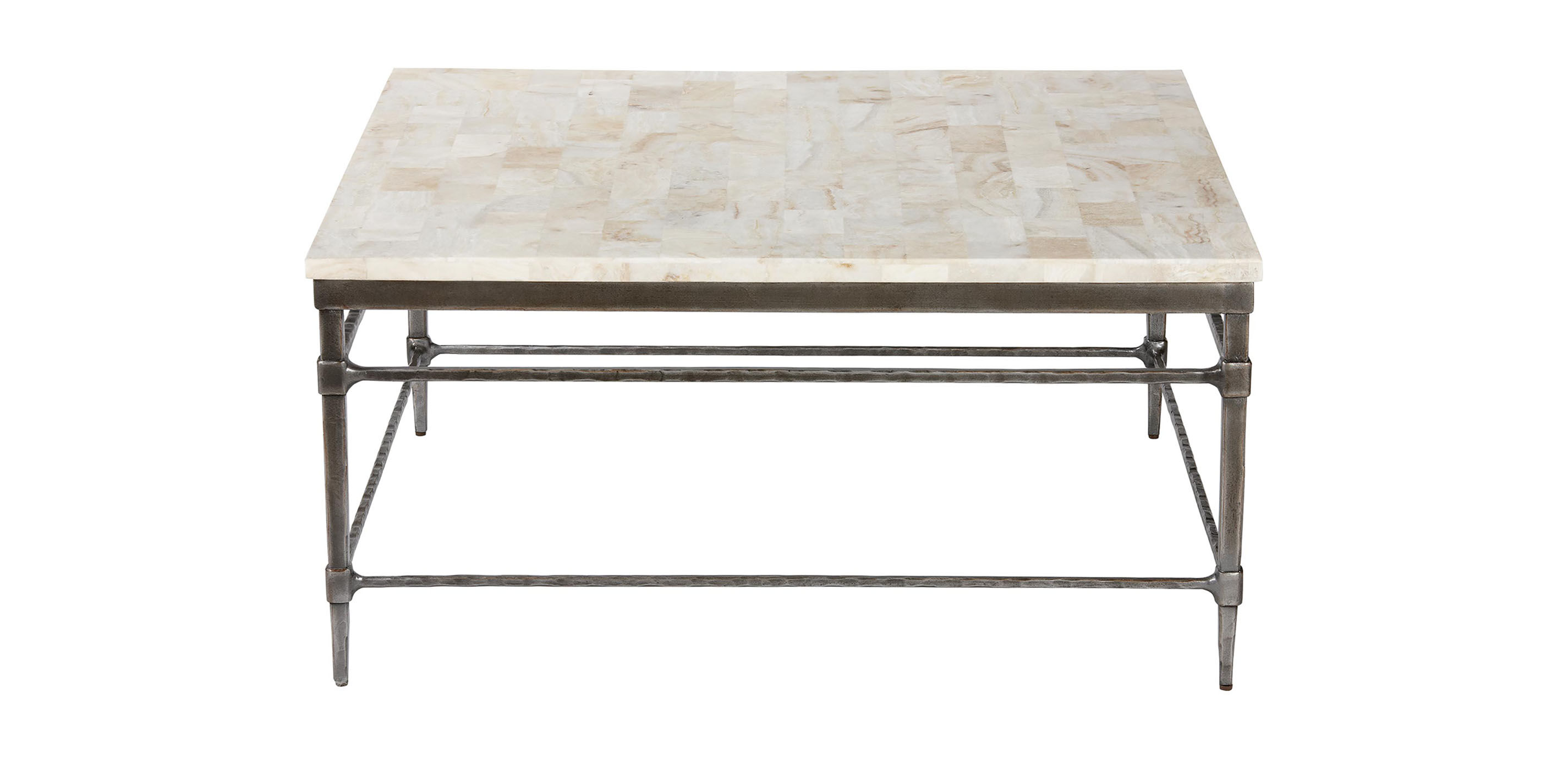 Vida Square Stone-Top Coffee Table
