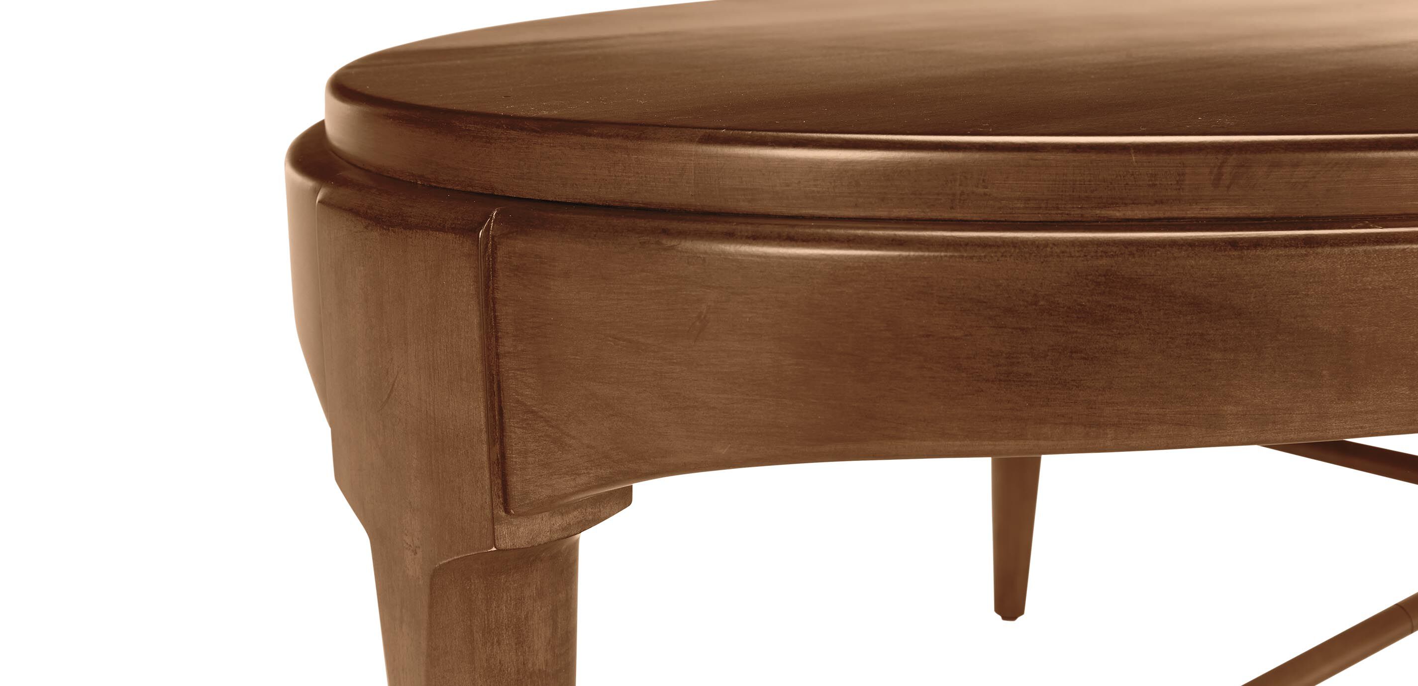 Draper Oval Wood Midcentury Coffee Table_5