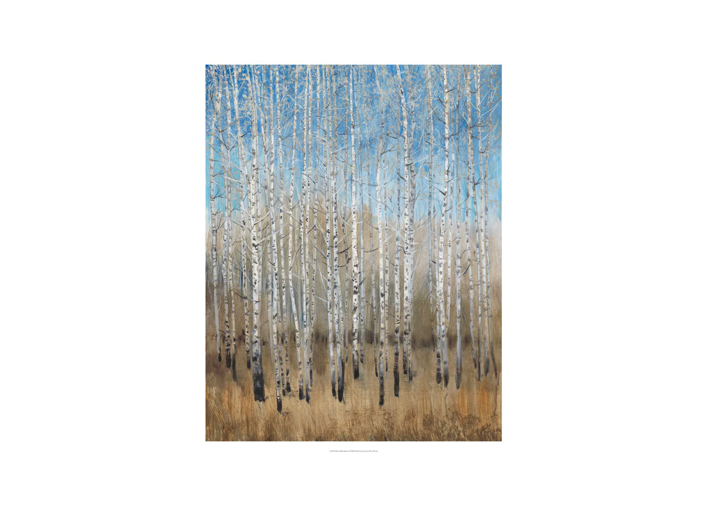 Dusty Blue Birches II