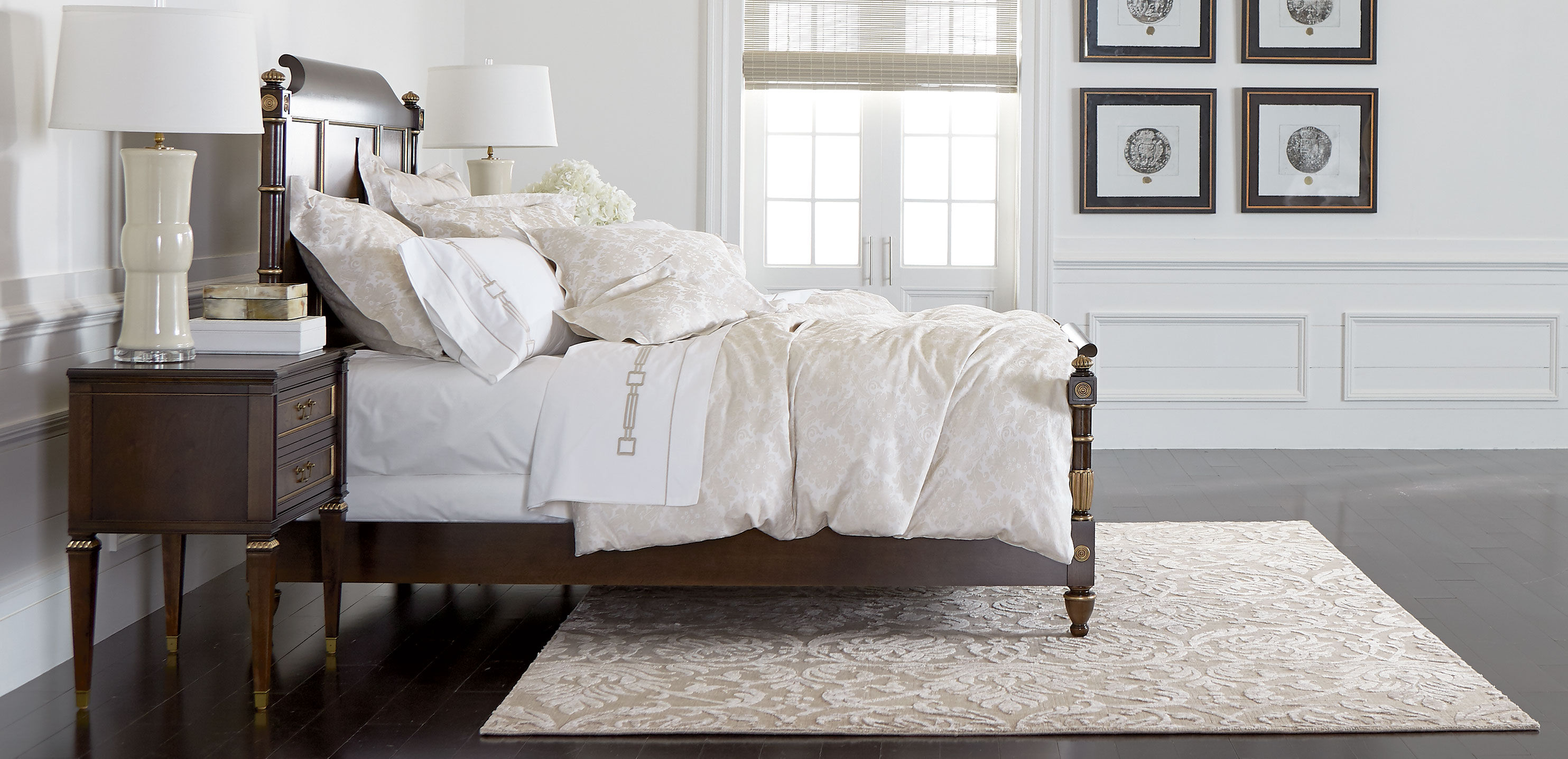 Jacquard Damask Rug, Buff_3