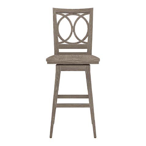 Cyra Swivel Barstool, Wood Seat image C56424