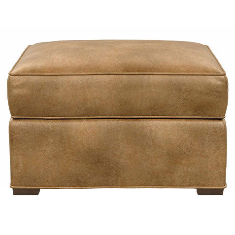 Turner Leather Ottoman image 727080