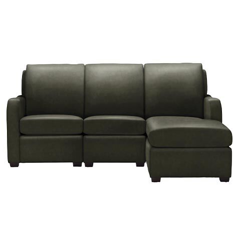 Jennings Leather Three-Piece Chaise Sectional image 726986G1