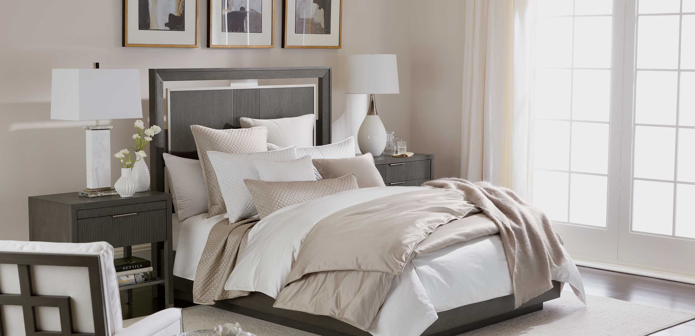 Salena Solid Duvet Cover, Taupe_4