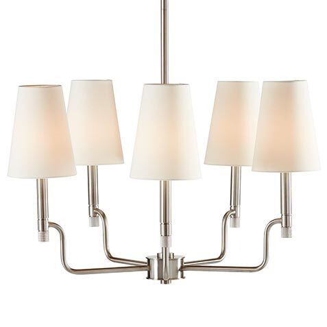 Turnbull Small Chandelier, Polished Nickel image 093056