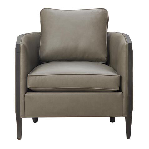 Portland Leather Barrel Chair image 727942