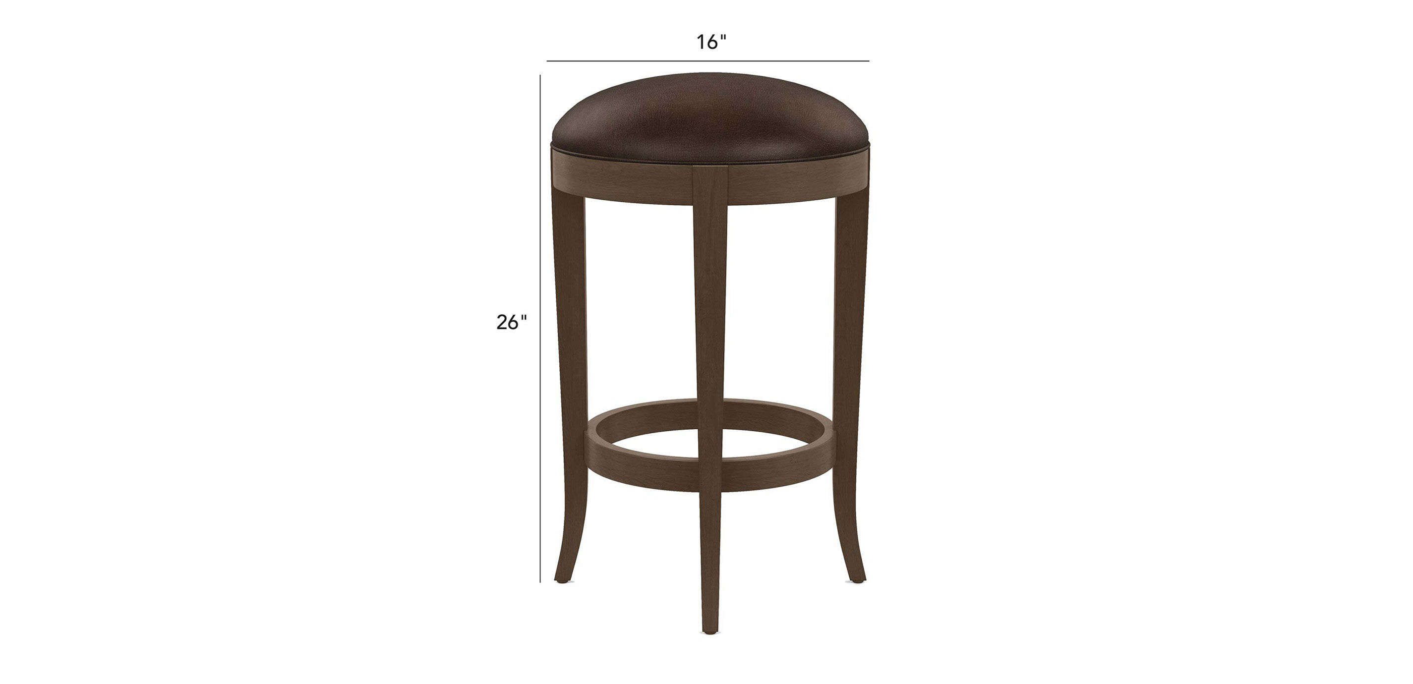 Asher Leather Counter Stool