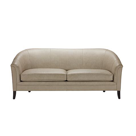 Nathalie Leather Barrel-Back Sofa image nathaliesofalth