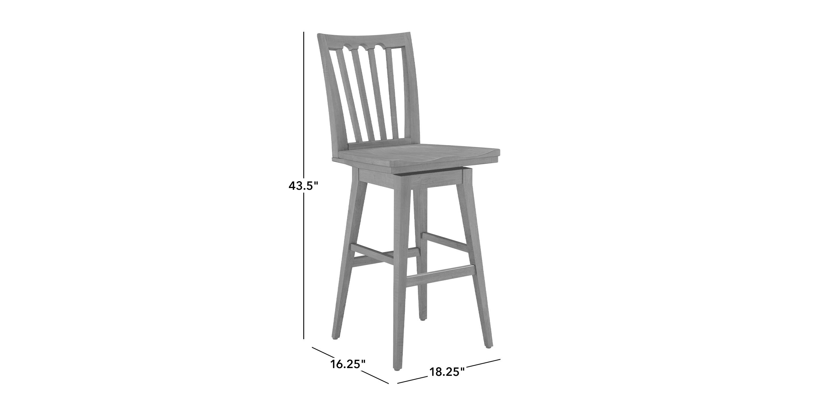 Benham Swivel Barstool, Wood Seat_1