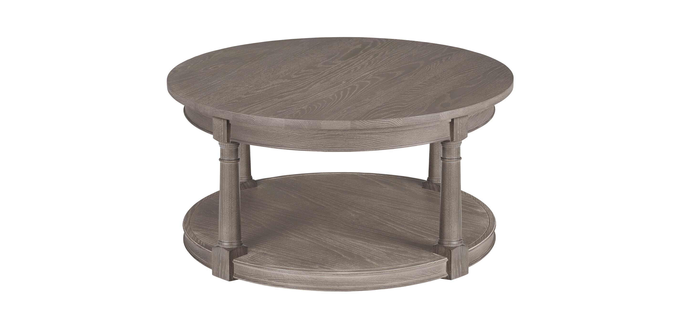 Connall Round Coffee Table, Quick Ship