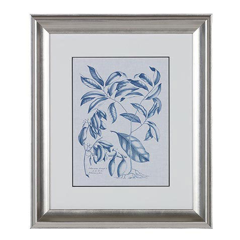 Navy and Linen Botanical I image 073190A