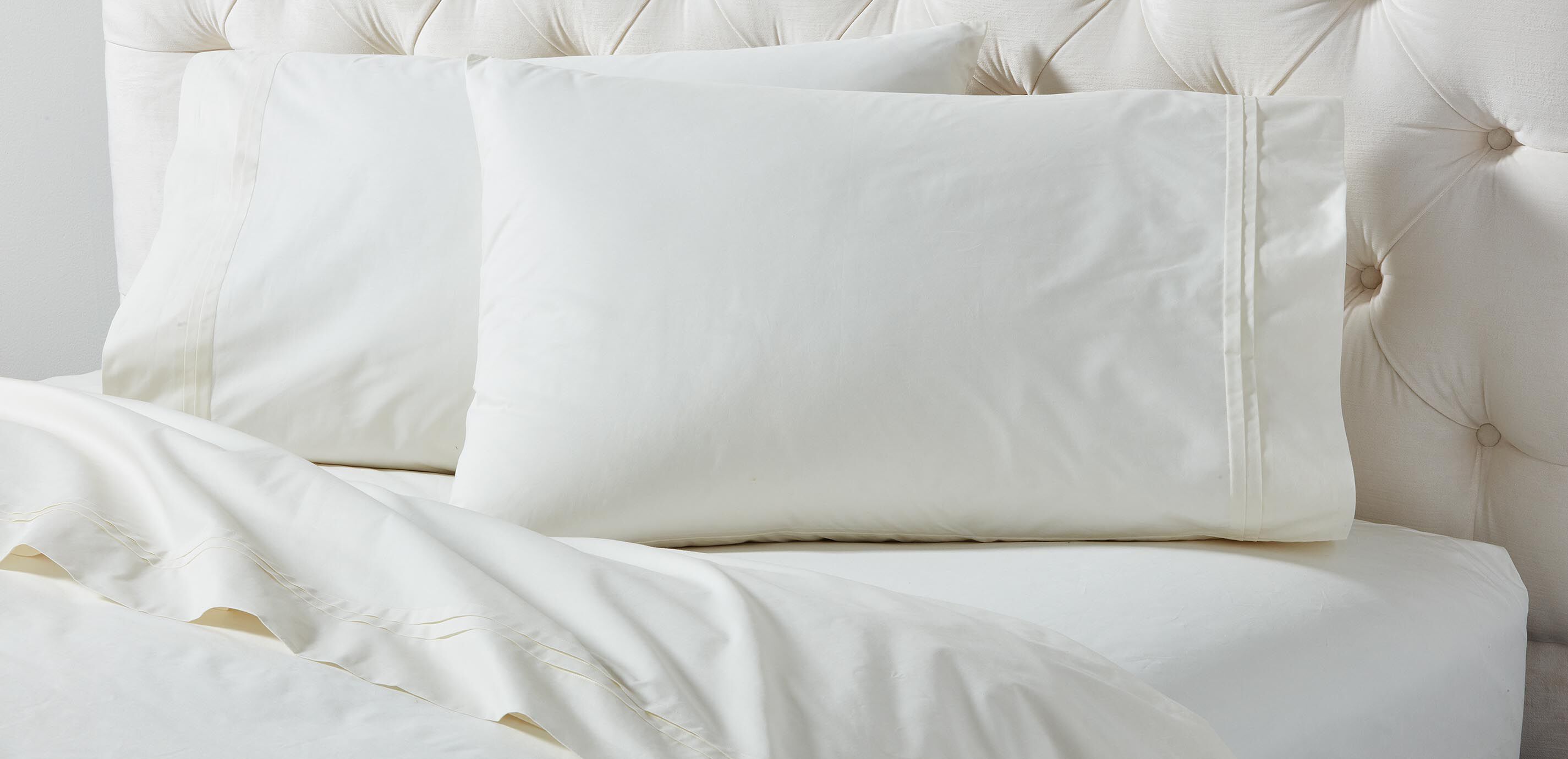 Pleated Percale Pillowcase