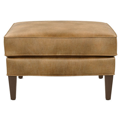 Parker Leather Ottoman image 727570