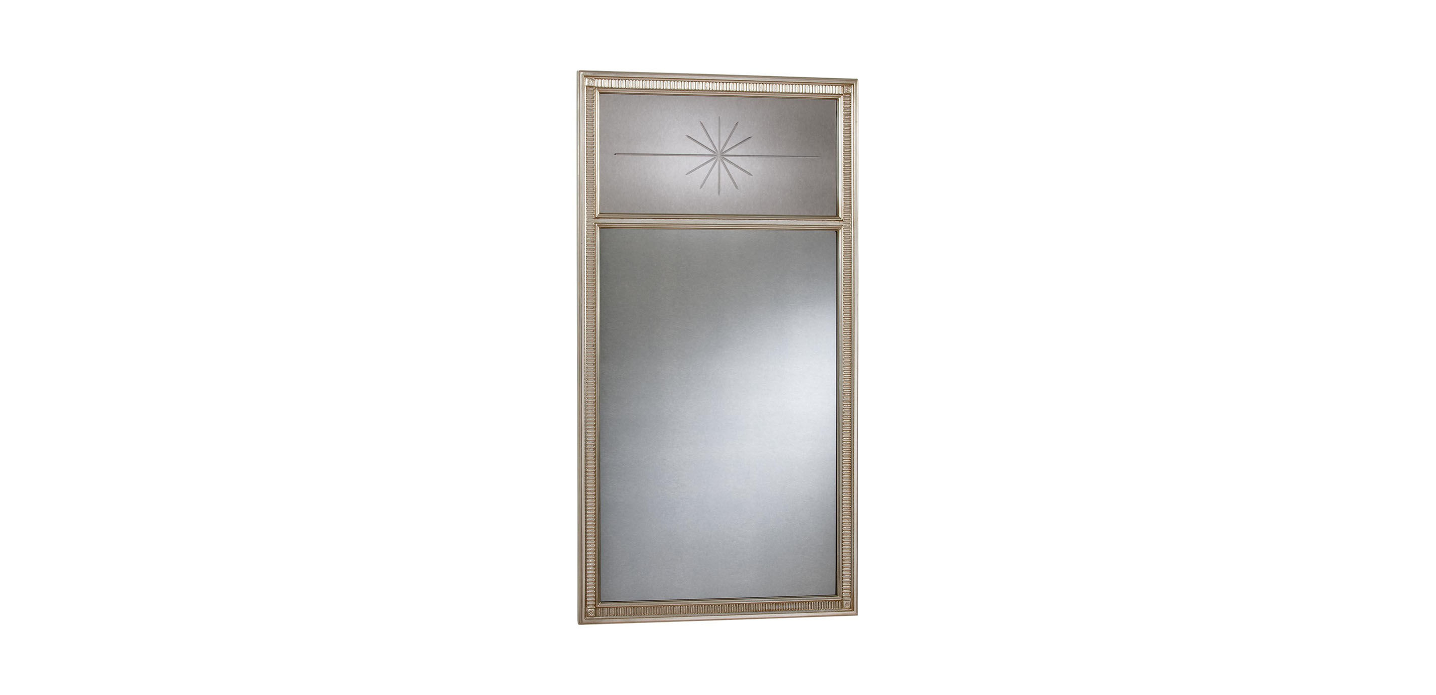 Antique Silver Cut Star Mirror